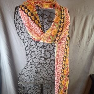 Chic 2 Floral Multicolor Moroccan Lightweight Scarf